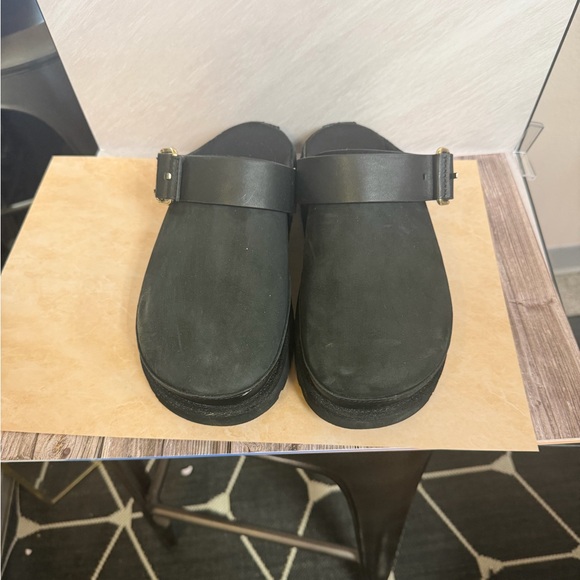 UGG Black Mules with Gold Buckle - Picture 5 of 5